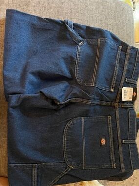 Dickies Men's Navy Relaxed Fit Work Jeans
